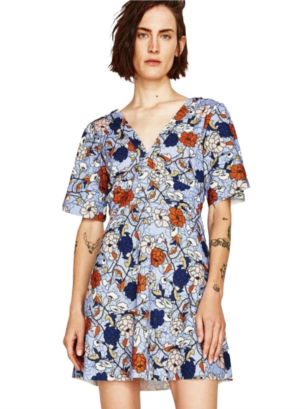 Zara Floral Back V Mini